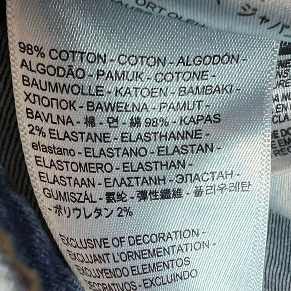 Levis Jeans Womens Size 25 Wedgie Skinny Raw Hem Ankle Button Fly - Picture 12 of 12